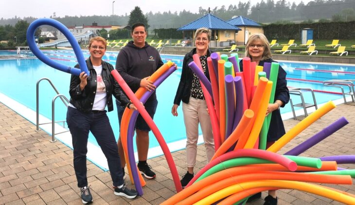 Die Schwimmnudeln werden ab der nächsten Saison sicher lange ihren Zweck erfüllen.