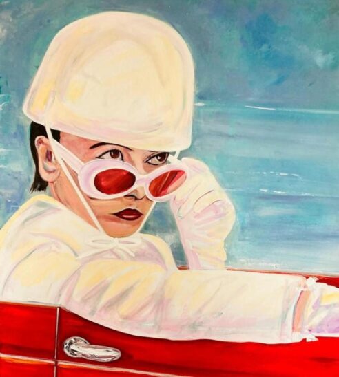 „AUDREY“: Gemälde von Gabi Christel.