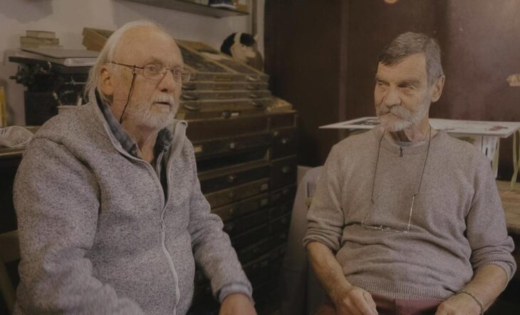 Die Gründerväter der Original Hersbrucker Bücherwerkstätte: Günther Tobisch (l.) und Michael Gölling.