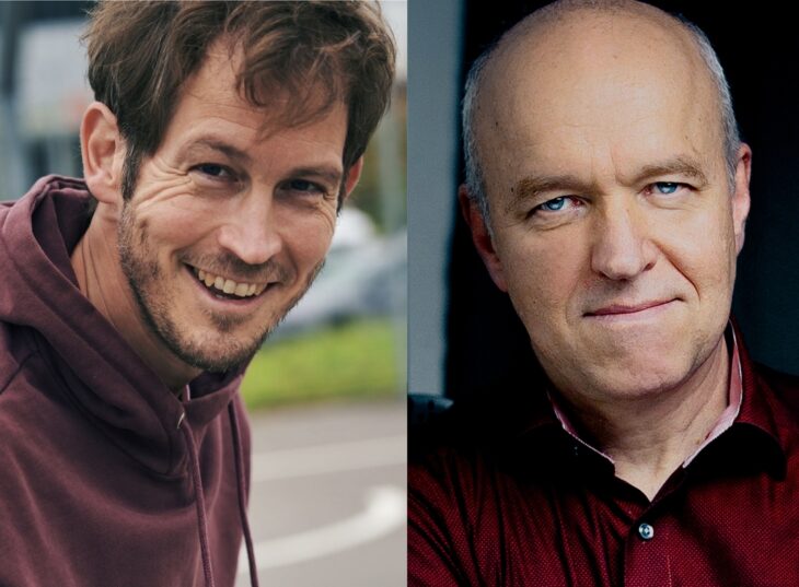 Die beiden Autoren, Komponisten und Schauspieler Stefan Murr (l.) und Heinz-Josef Braun kommen mit „Das Bayerische Aschenputtel“ nach Dehnberg.