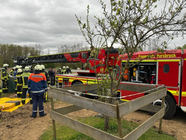 Am Dienstagabend wurden die Kameraden der Feuerwehren Reichenschwand und Hersbruck zur Rettung eines Pferdes gerufen.
