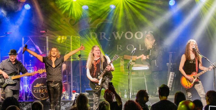 „Dr. Woo's Rock'n'Roll Circus“ sind die Headliner bei „Rockin' Röthenbach“ – sie spielen die größten Hits der Rockgeschichte.