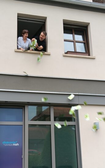 Heidi Völker und Hans Walcher, Sozialpädagogen der Diakonie.