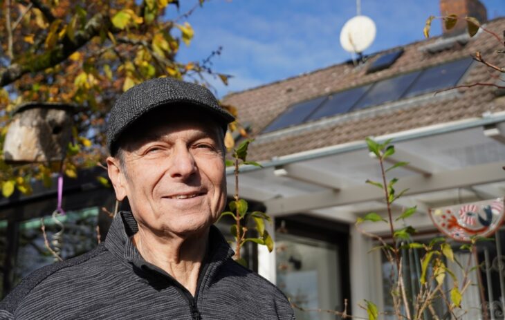 eit 25 Jahren schon produziert Manfred Reindler aus Unterhaidelbach Warmwasser auf seinem Dach. Im vergangenen Jahr beteiligte er sich an der Aktion „Energiewende Daheim“.