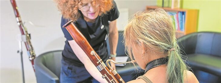 Das Fagott war eines der Highlights für die neugierigen Besucher.