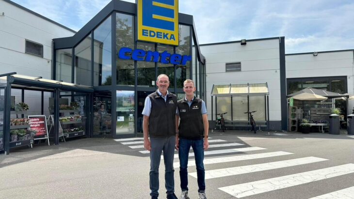 Peter Gradl und sein Sohn Philipp, der den Markt dann nach dem Neubau als Betreiber übernehmen soll.
