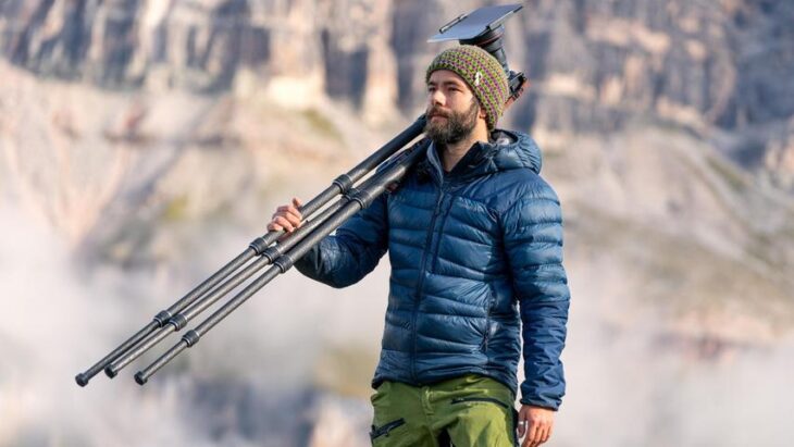 Der Fotograf Felix Röser bei der Arbeit.