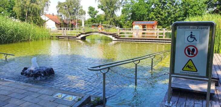 Wer noch einmal ins Weißenbrunner Naturbad springen möchte, hat dazu bis einschließlich Sonntag, 15. September, Gelegenheit.