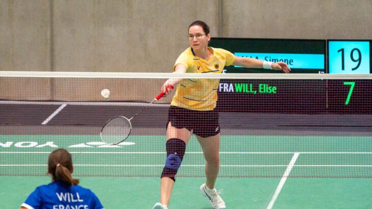 Simone Galla bei ihrem Match gegen die Französin Elise Will, das die Lauferin souverän gewann.