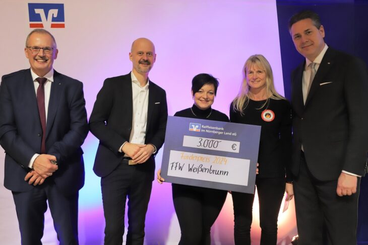 Die stolzen Gewinner: die Freiwillige Feuerwehr Weißenbrunn.