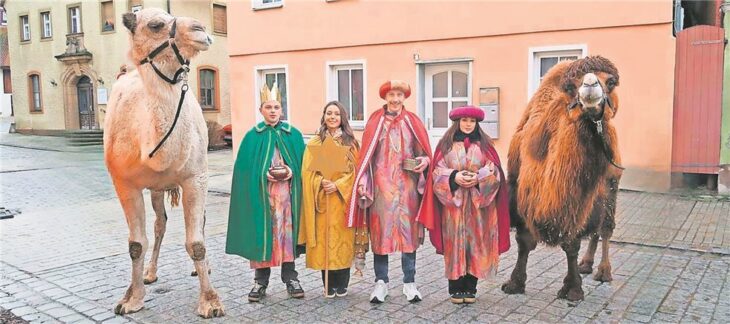 Die Hersbrucker Sternsinger beim Hirtentag in Hersbruck.