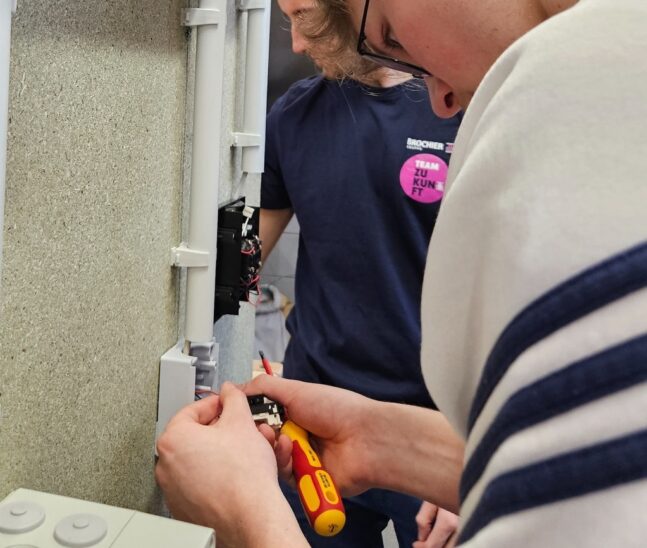 Die Schüler durften bei den „Berufe-Tagen“ selbst Hand anlegen.