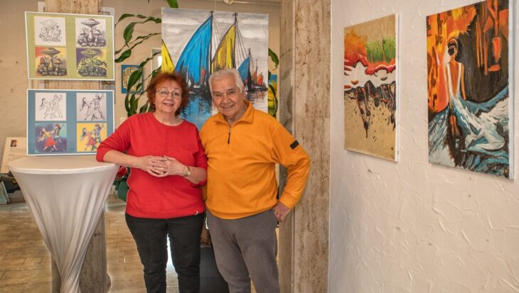 Während Christoforos Machmuridis Kunst mit Aquarell der Acrylmalerei ausdrückt, widmet sich Isolde Goldberg der Kunst digital.