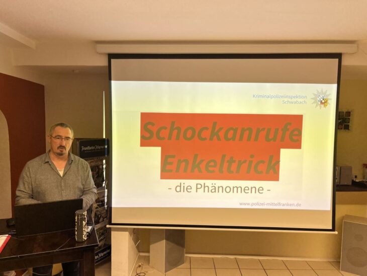 Beim Informationsabend der FW/UNA informierte Kriminalhauptkommissar Roland Mücke die anwesenden Bürgerinnen und Bürger.