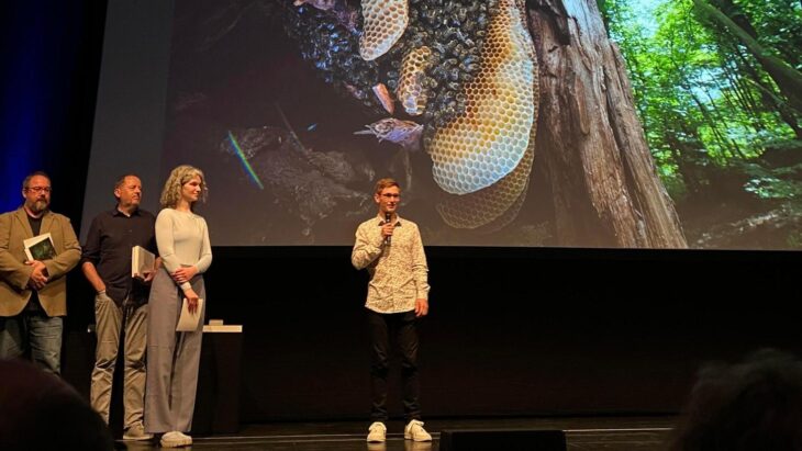 Das Bienenfoto von Lars Beygang hat in der Kategorie Kategorie Diversity of all other animals gewonnen.