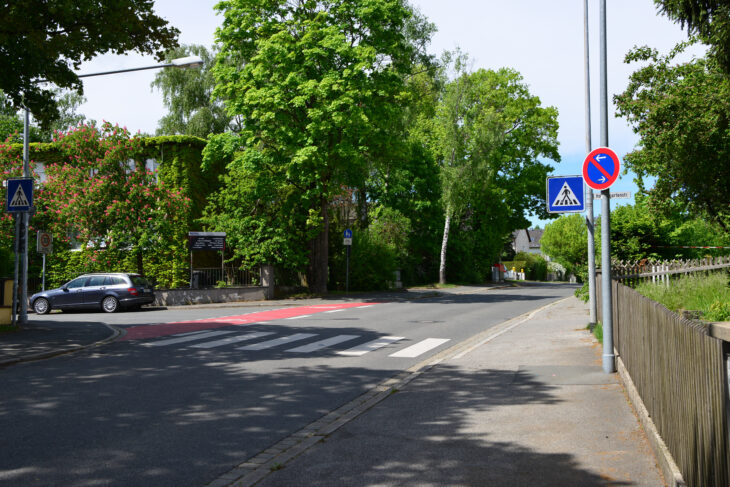 Die Kreuzung Simonshofer Straße/ Virchowstraße muss mehrere Wochen lang gesperrt werden.