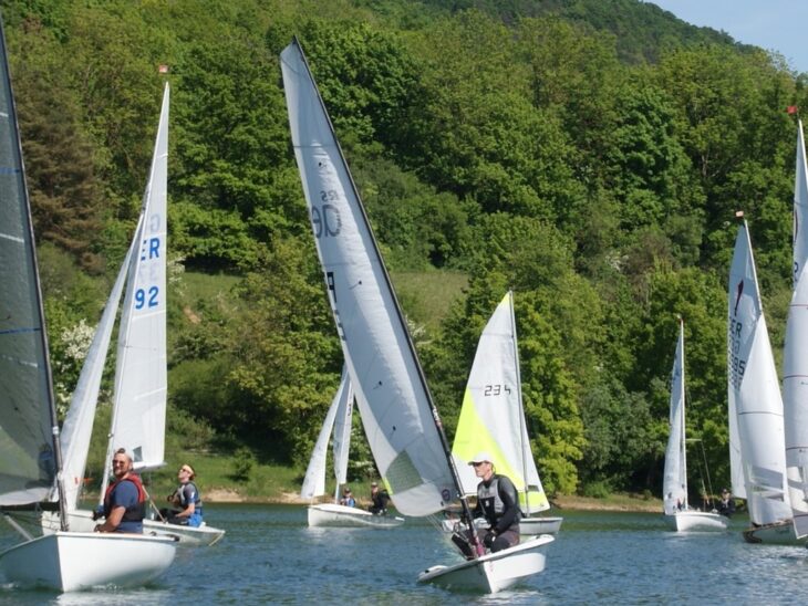 Schwache Winde beim Ansegeln ermöglichten nur zwei kurze Läufe.
