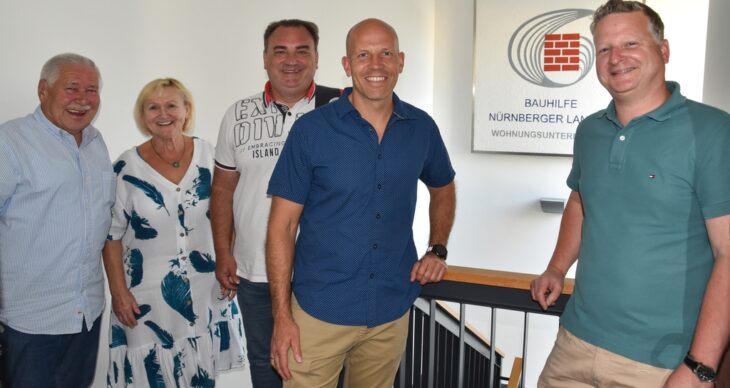 Im Gespräch über den Wohnungsmarkt (von links): Gert Linkmann, Brigitte Kahl, Oliver Siegl, Harald Danzl und Matthias Reinert.