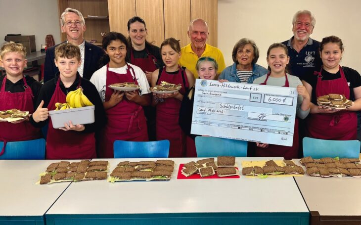 Fast 12.000 Krapfen wurden bei der 13. Krapfenaktion des Lions-Clubs Lauf verkauft.