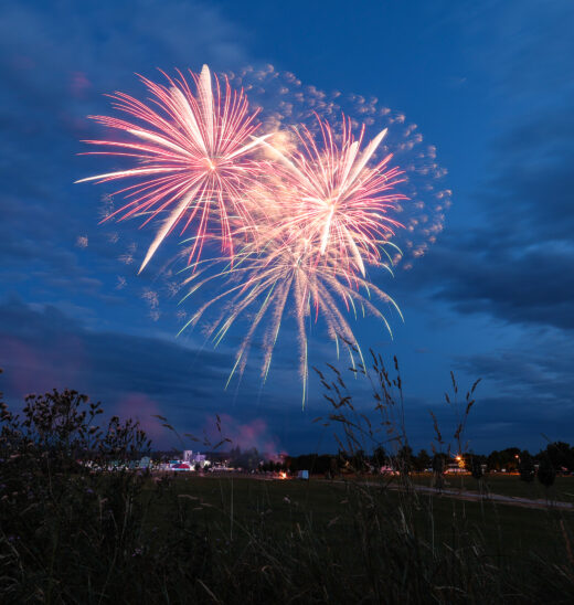 Ein Foto vom Abschlussfeuerwerk des diesjährigen Kunigundenfestes.