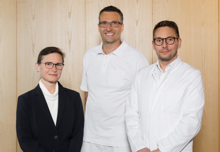 Dr. Maike Frick, Dr. Gajusz Gontarczyk und Chefarzt Sven Henne (von links).
