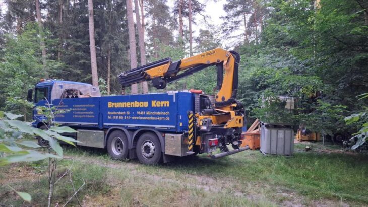 So sieht es aktuell im Wald bei Röthenbach bei Altdorf aus. Die Bohrungen sollen der Errichtung von sechs Grundwassermessstellen dienen.