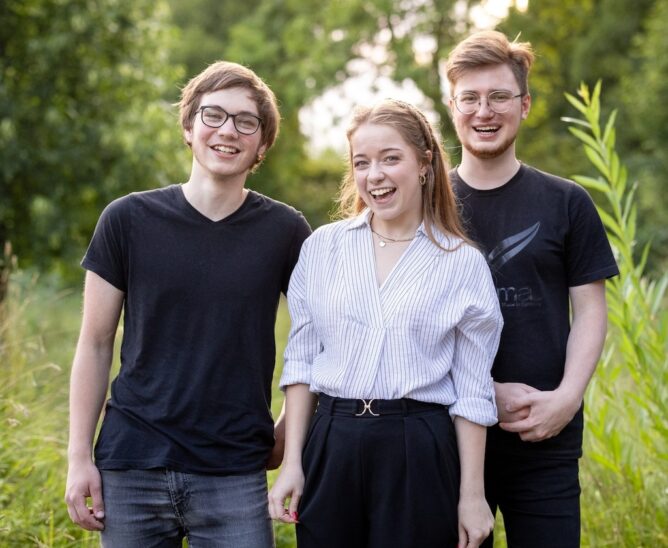 Linus Gürne, Johanne Pauline Berger und Andreas Zettl (von links).