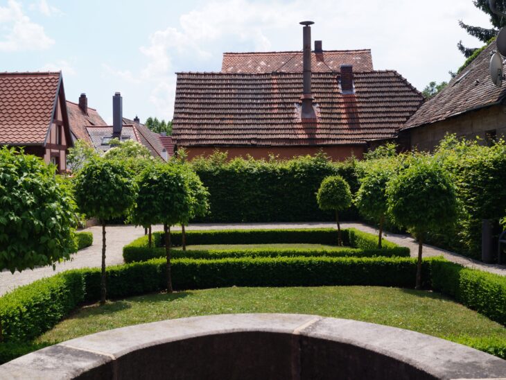 Der Barockgarten am Tucherschloss in Feucht.