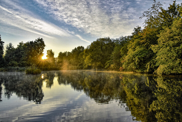 Die Wanderung führt auch zum idyllischen Krugsweiher.