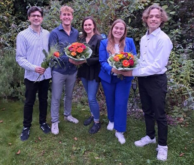 Stefan-Hermann Franz (rechts) ist neuer Ortsvorsitzender der JU Lauf.