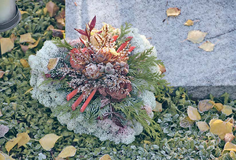 Viele Menschen nutzen die Totengedenktage, um die Gräber ihrer Liebsten besonders festlich schmücken zu lassen. Foto: AdobeStock_#302952286