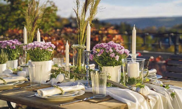 Chrysanthemen und Heide sind ein vielseitiger herbstlicher Schmuck. Foto: Carola Thieme