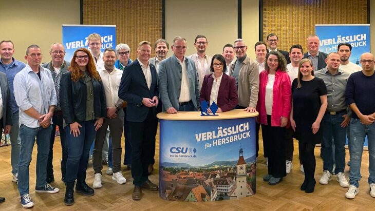 Mit diesen 24 Kandidaten geht die CSU in die Stadtratswahl in Hersbruck.