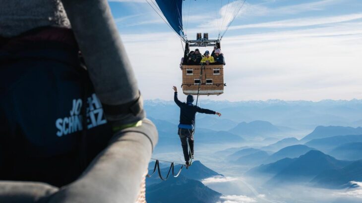 Szene aus dem Film „Walking on Clouds“, der auch in der Hersbrucker Kletterhalle gezeigt wird.