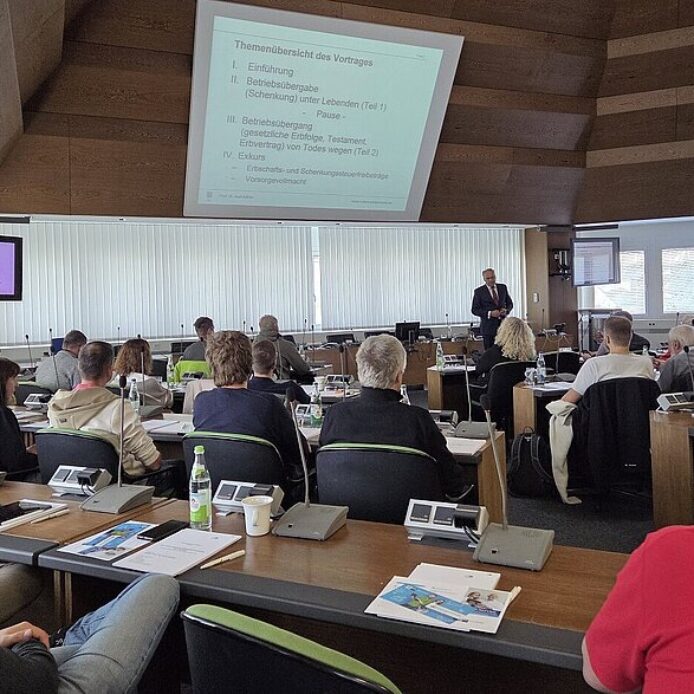 Es bestand großes Interesse an der Seminarreihe zur erfolgreichen Unternehmensnachfolge.