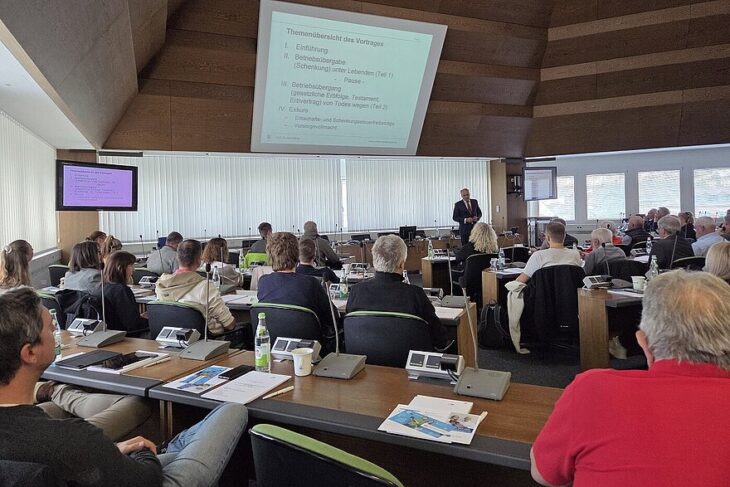 Es bestand großes Interesse an der Seminarreihe zur erfolgreichen Unternehmensnachfolge.