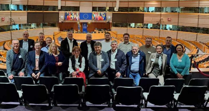 Führung durch die Räumlichkeiten des EU-Parlaments: Eine Delegation aus bayerischen Kommunalpolitikern war Anfang November zu Gast in Brüssel.