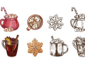 Das Foto zeigt Symbole mit Weihnachtsmotiven