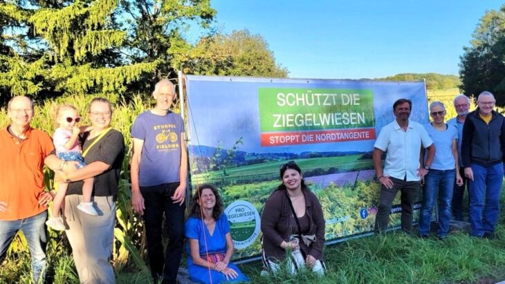 Den Stopp der Nordtangente haben die Mitglieder der Bürgerinitiative über Wochen und Monate gefordert. Nun freuen sie sich über die Entscheidung des Stadtrats.