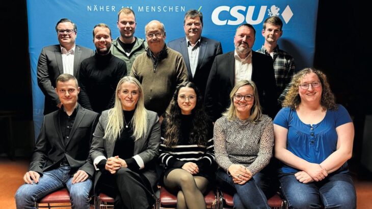 Diese Damen und Herren möchten für die CSU in den Gemeinderat Vorra.