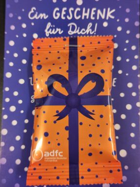 Auf eine kleine Aufmerksamkeit können sich Winterradler am 5. Dezember 2025 freuen.