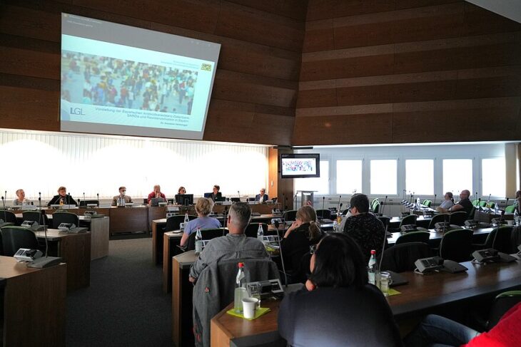 Beim Netzwerktreffen im Großen Sitzungssaal des Landratsamts tauschten sich die Experten aus.