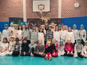 Schüler der Grundschule Rudolfshof führten ein Weihnachtsmusical auf.