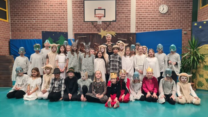 Schüler der Grundschule Rudolfshof führten ein Weihnachtsmusical auf.