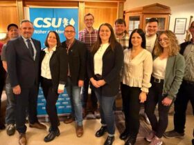 Markus Gleißenberg und Marion Fischer freuen sich über die Liste der CSU Sittenbachtal zur Kommunalwahl 2026.