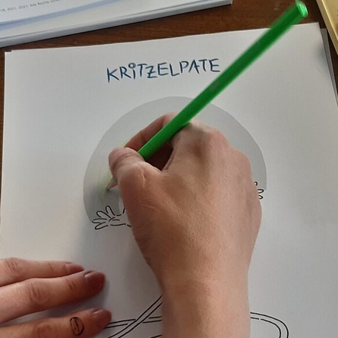 Das Kritzelpatenprojekt ist gefördert vom Bayerischen Staatsministerium für Familie, Arbeit und Soziales in Kooperation mit der lagfa-bayern e.V. im Rahmen des Programms „Generationen gemeinsam aktiv“.