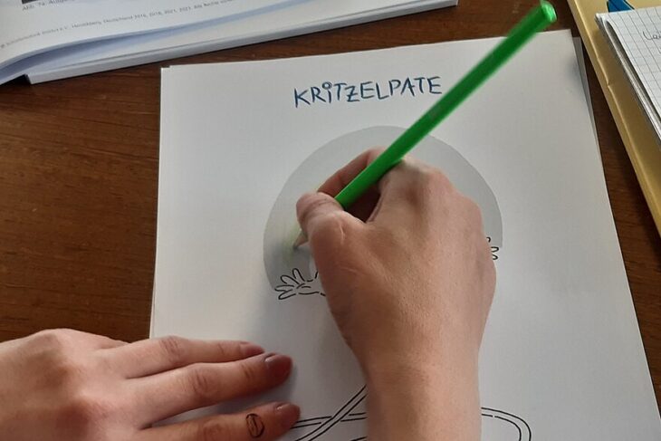 Das Kritzelpatenprojekt ist gefördert vom Bayerischen Staatsministerium für Familie, Arbeit und Soziales in Kooperation mit der lagfa-bayern e.V. im Rahmen des Programms „Generationen gemeinsam aktiv“.