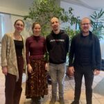 Vo links: Hannah Bögler-Haas (Psychologin), Jasmin Schöneberg (Psychologin), Ste-fan Süss (Sozialpädagoge), Felix Flach (Sozialpädagoge).