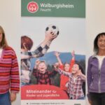 Sprachen über eine Erweiterung des Walburgisheims (von links): Einrichtungsleiter Florian Heckl, seine Stellvertreterin Heike Hamer sowie die beiden CSU-Vertreter Susanne Flesch und Harald Danzl.