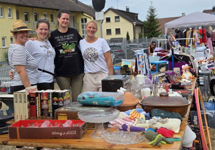 Das Orga-Team freut sich auf zahlreiche Verkäufer und Besucher (von links): Katrin Seitz, Isabel Burger, Melanie Hübner und Isabel Hupfer.